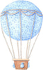 Watercolor Sweet Dreams Hot Air Balloon Wall Decal