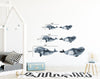 Baby Beluga Whale Wall Decal Set of 2 Ocean Sea Life Removable Fabric Wall Sticker