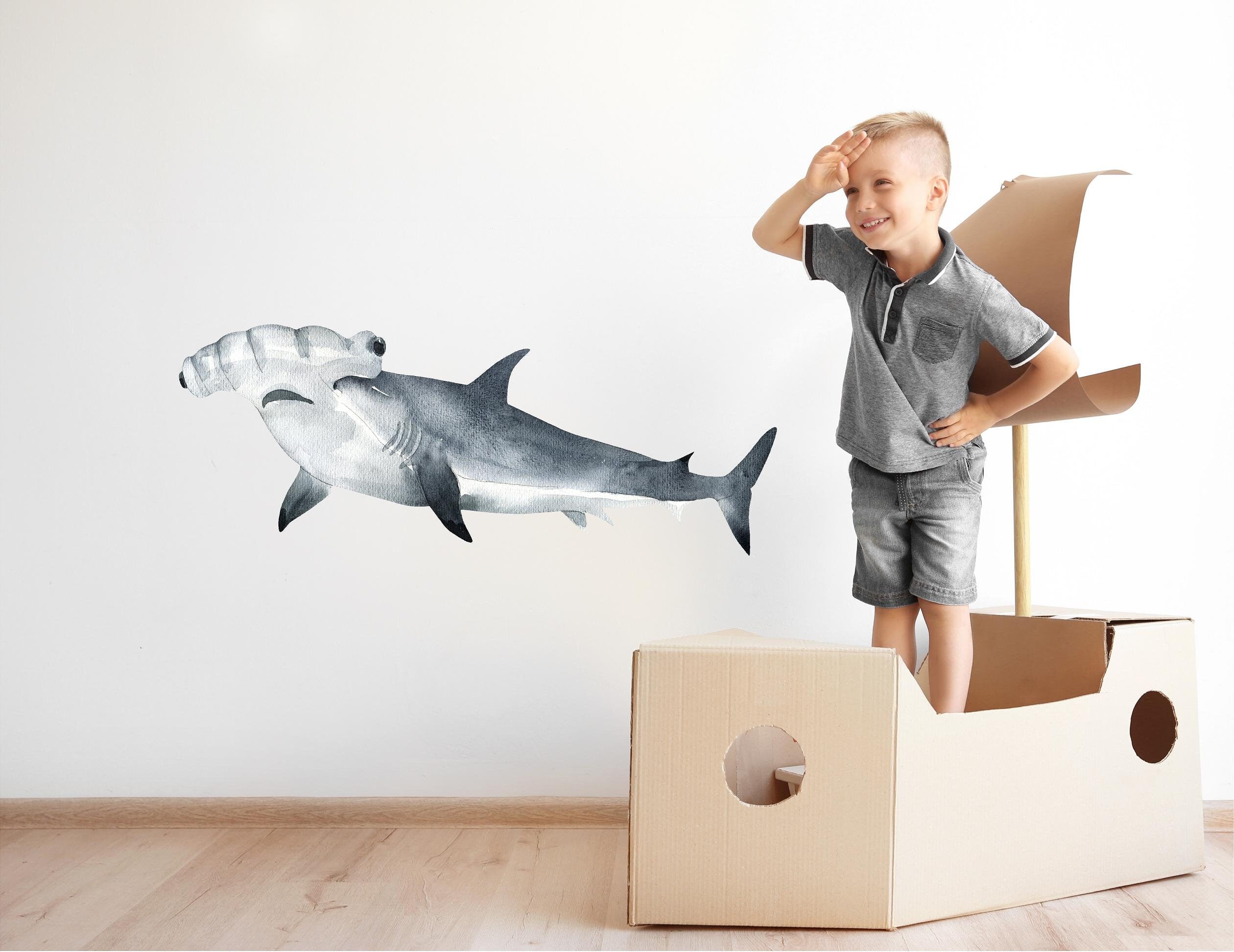 Hammerhead Shark 2 Wall Decal | Ocean Collection