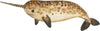 Baby Brown Narwhal Wall Decal Ocean Sea Life Removable Fabric Wall Sticker