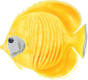 Yellow Butterflyfish #2 Wall Decal Tropical Fish Ocean Sea Life Removable Fabric Wall Sticker