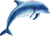 Blue Dolphin #2 Wall Decal Ocean Sea Life Removable Fabric Wall Sticker