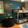Watercolor Whale Shark #3 Wall Decal Ocean Sea Life Removable Fabric Wall Sticker