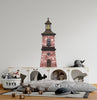 Lighthouse #3 Wall Decal Nautical Sea Watercolor Removable Fabric Wall Sticker