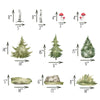 Woodland Animals Wall Decal Set #1 | Watercolor Woodland Forest Animal | Fabric Wall Stickers