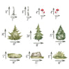 Woodland Animals Wall Decal Set #2 | Watercolor Woodland Forest Animal | Fabric Wall Stickers