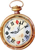 Whimsical Wonderland Stopwatch Clock Wall Decal Watercolor Removable Fabric Wall Sticker