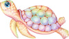 Pastel Rainbow Sea Turtle Wall Decal | Ocean Collection
