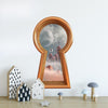 3d Keyhole Fabric Wall Decal - Queen of Hearts Palace - 3D Keyhole Wall Sticker - Wonderland Decal - Removable