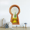 3d Keyhole Fabric Wall Decal - OZ Emerald City Castle - 3D Keyhole Wall Sticker - Wonderland Decal - Removable