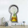 3d Keyhole Fabric Wall Decal - OZ Emerald City Castle - 3D Keyhole Wall Sticker - Wonderland Decal - Removable