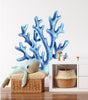 Baby Blue Coral Wall Decal Ocean Sea Coral Reef Removable Fabric Wall Sticker