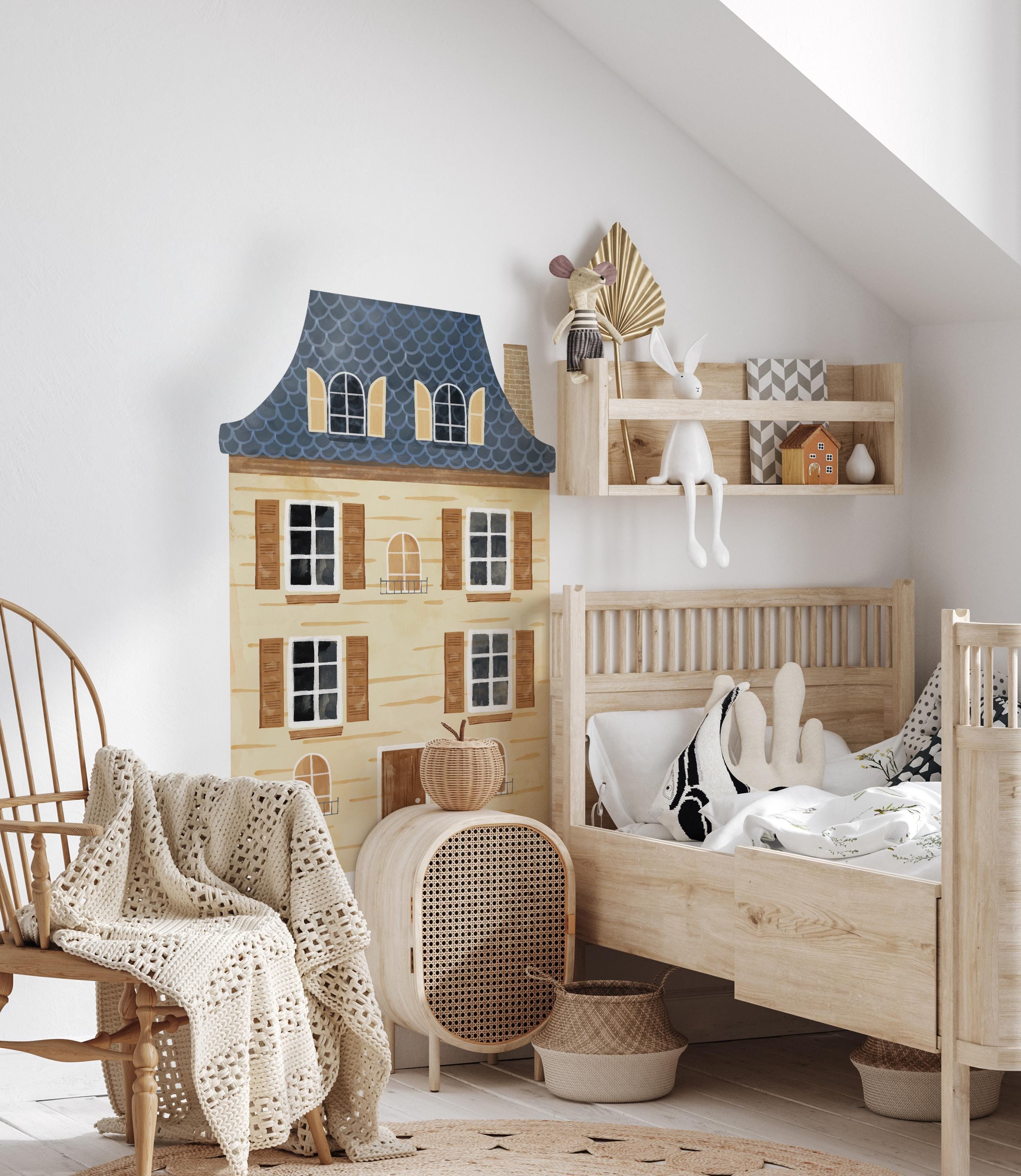 Scandi Town House Wall Decal | The Buttercup House | Copenhagen Collection