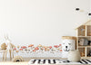 Whimsical Mushrooms Fabric Wall Decal Set, Mushroom Wall Art, Woodland Forest, Fauna, Removable Repositionable, Peel & Stick, Nursery Decor