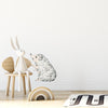Whimsical Hedgehog Wall Decal Woodland Forest Animal Wildlife Removable Peel and Stick Fabric Nursery Decor