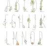 Woodland Forest Animals Alphabet Mural Wall Decal Removable & Repositionable Peel and Stick Adhesive Fabric Wall Sticker