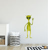 Load image into Gallery viewer, Watercolor Green Alien Wall Decal Outer Space UFO Wall Sticker Extraterrestrial Fabric Vinyl Wall Sticker | DecalBaby