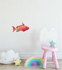 Load image into Gallery viewer, Red Lyretail Anthias Fish Wall Decal Watercolor Ocean Fish Wall Sticker | DecalBaby