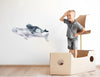 Load image into Gallery viewer, Watercolor Beluga &amp; Baby Wall Decal Mother &amp; Baby Belugas Fabric Vinyl Wall Sticker | DecalBaby