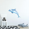 Blue Dolphin Wall Decal Removable Fabric Wall Sticker | DecalBaby
