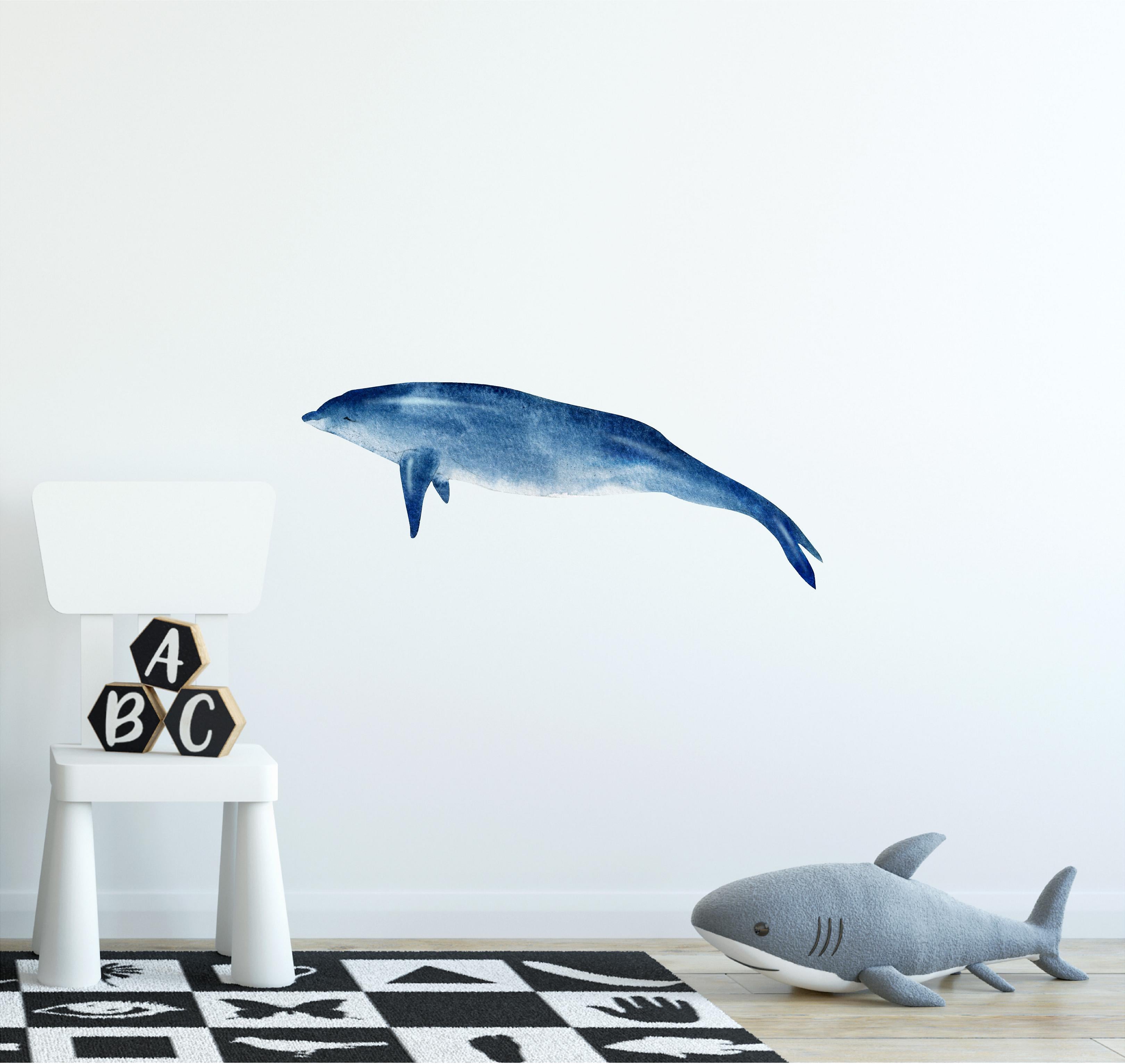 Dolphin #3 Wall Decal Ocean Sea Life Removable Fabric Wall Sticker | DecalBaby
