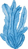 Load image into Gallery viewer, Blue Seaweed #1 Wall Decal Watercolor Seaweed Sea Life Marine Algae Deep Sea Ocean Wall Sticker | DecalBaby