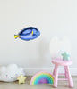 Load image into Gallery viewer, Blue Tang Wall Decal Watercolor Tropical Fish Removable Fabric Wall Sticker | DecalBaby