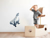 Load image into Gallery viewer, Caspian Seal Wall Decal Earless Seal Watercolor Removable Wall Sticker | DecalBaby