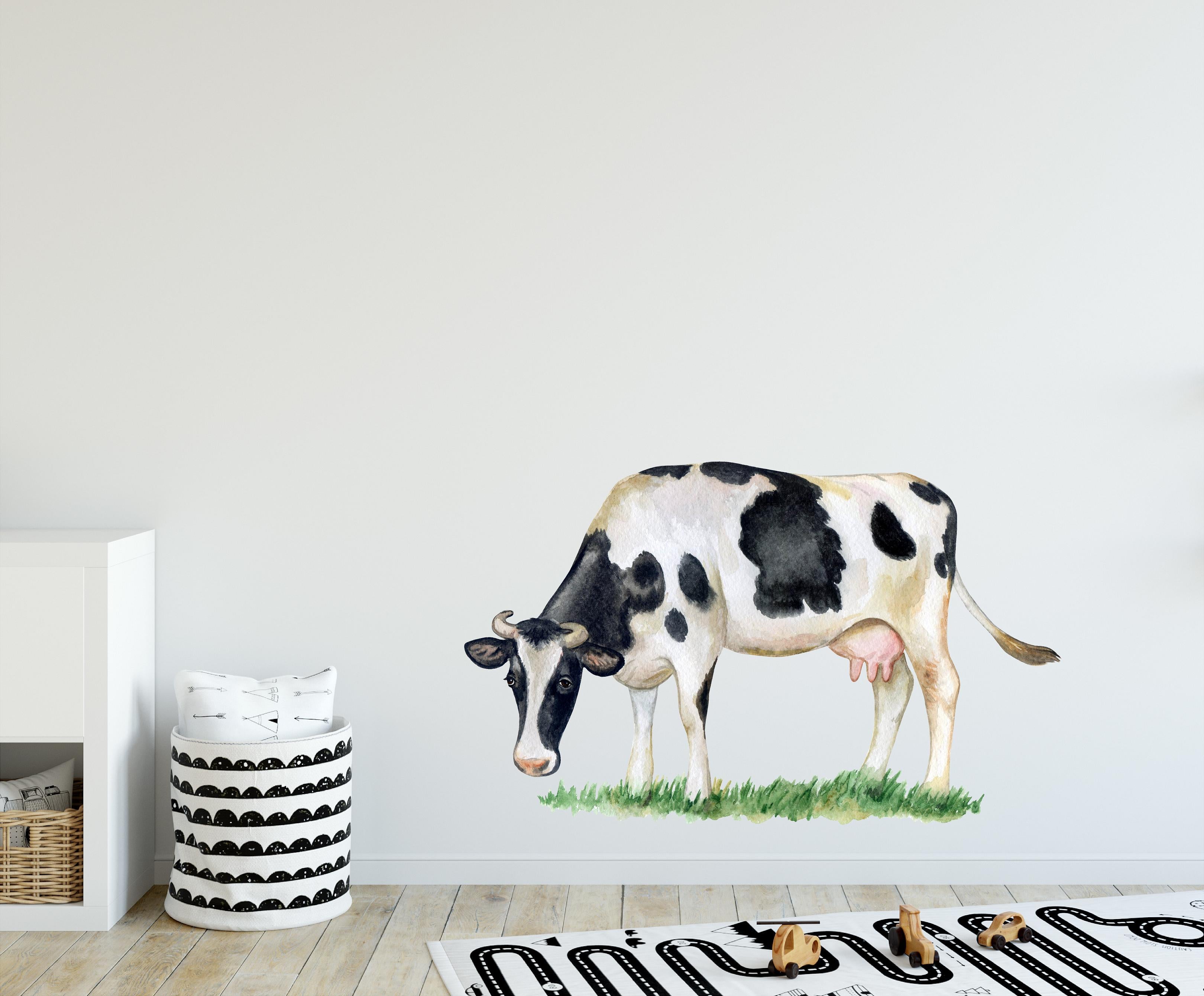 Farm Cow Wall Decal Farm Animal Removable Fabric Wall Sticker | DecalBaby
