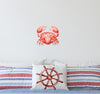 Cartoon Crab Wall Decal Watercolor Crab Sea Creature Wall Sticker Aquatic Marine Ocean Life Sea Animal | DecalBaby