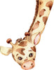 Load image into Gallery viewer, Baby Giraffe Wall Decal Safari Animal Fabric Wall Sticker | DecalBaby