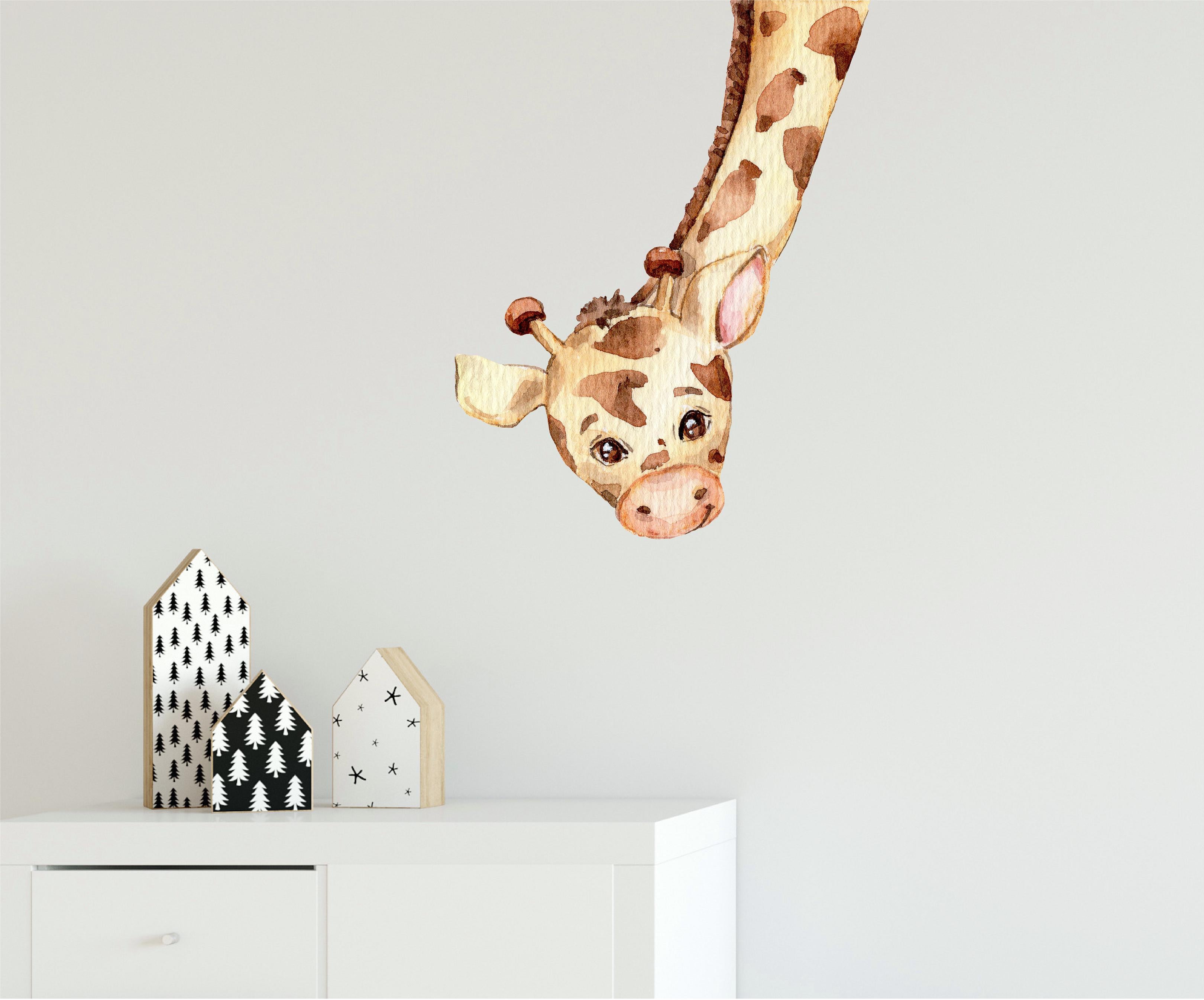 Baby Giraffe Wall Decal Safari Animal Fabric Wall Sticker | DecalBaby