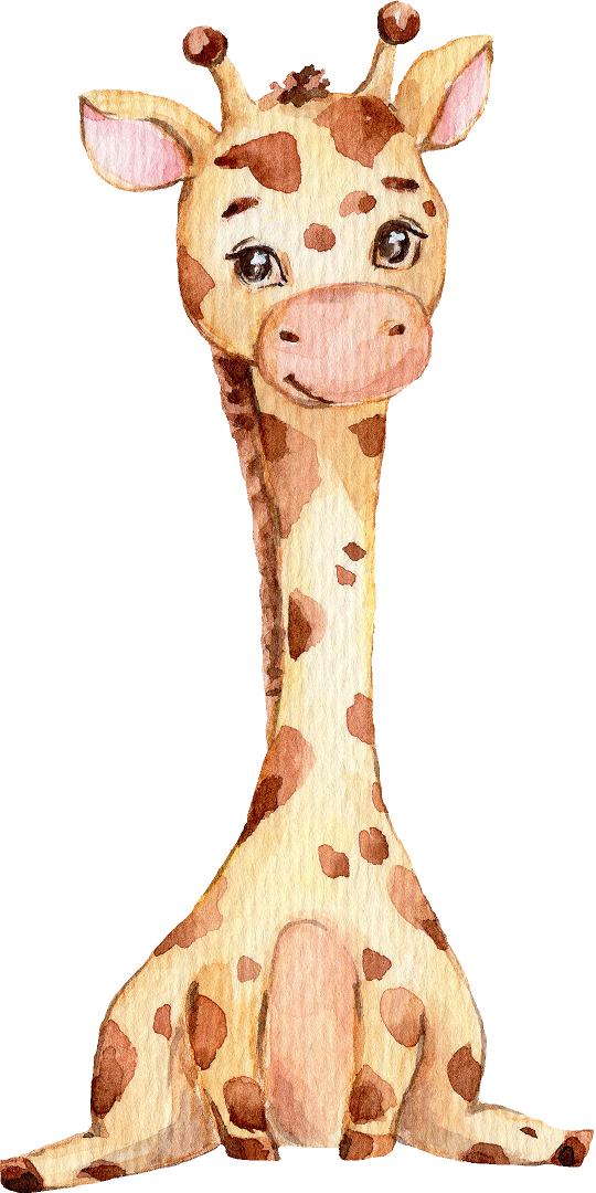 Baby Giraffe #2 Wall Decal Safari Animal Fabric Wall Sticker | DecalBaby