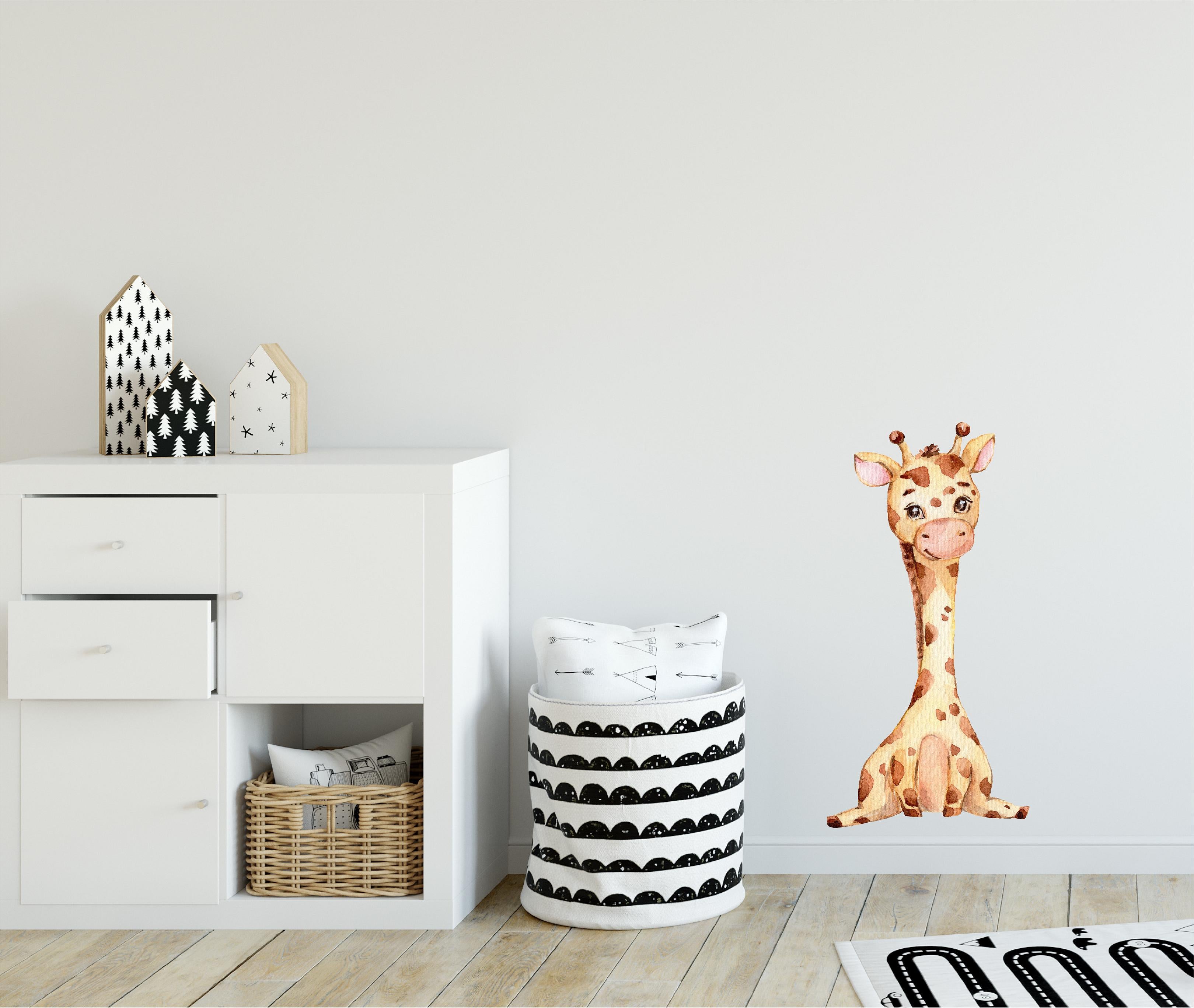 Baby Giraffe #2 Wall Decal Safari Animal Fabric Wall Sticker | DecalBaby