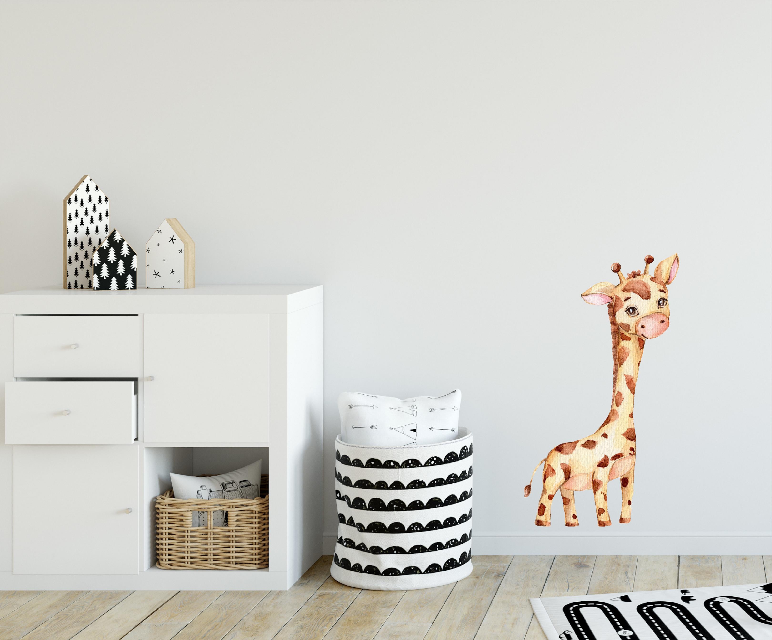 Baby Giraffe #5 Wall Decal Safari Animal Fabric Wall Sticker | DecalBaby