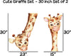 Load image into Gallery viewer, Baby Giraffe Wall Decal Set of 2 Safari Animal Fabric Wall Sticker | DecalBaby
