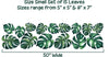 Load image into Gallery viewer, Dark Green Tropical Monstera Leaves Fabric Wall Decal Safari SMALL Set of 15 | DecalBaby