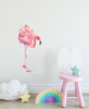 Load image into Gallery viewer, Watercolor Pink Flamingo #2 Wall Decal Tropical Bird Safari Animal Wall Sticker | DecalBaby