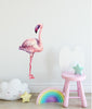 Load image into Gallery viewer, Watercolor Pink Flamingo #4 Wall Decal Tropical Bird Safari Animal Wall Sticker | DecalBaby