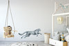 Gray Leopard #2 Wall Decal African Safari Animal Removable Fabric Wall Sticker | DecalBaby