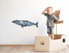 Load image into Gallery viewer, Gray Whale #2 Wall Decal Removable Ocean Deep Sea Animal Fabric Vinyl Wall Sticker | DecalBaby