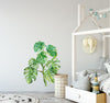 Green Monstera Tree #1 Wall Decal Safari Removable Fabric Wall Sticker | DecalBaby