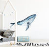 Load image into Gallery viewer, Humpback Whale #3 Wall Decal Removable Fabric Vinyl Watercolor Sea Animal Wall Sticker
