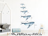 Load image into Gallery viewer, Humpback Whale #3 Wall Decal Removable Fabric Vinyl Watercolor Sea Animal Wall Sticker