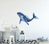 Humpback Whale #6 Wall Decal Ocean Sea Life Removable Fabric Wall Sticker | DecalBaby