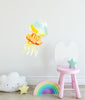 Watercolor Jellyfish #2 Wall Decal Removable Watercolor Ocean Fish Sea Animal Fabric Vinyl Wall Sticker | DecalBaby