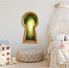 3D Keyhole Wall Decal Path to the Secret Garden Childrens Nursery Removable Wall Sticker