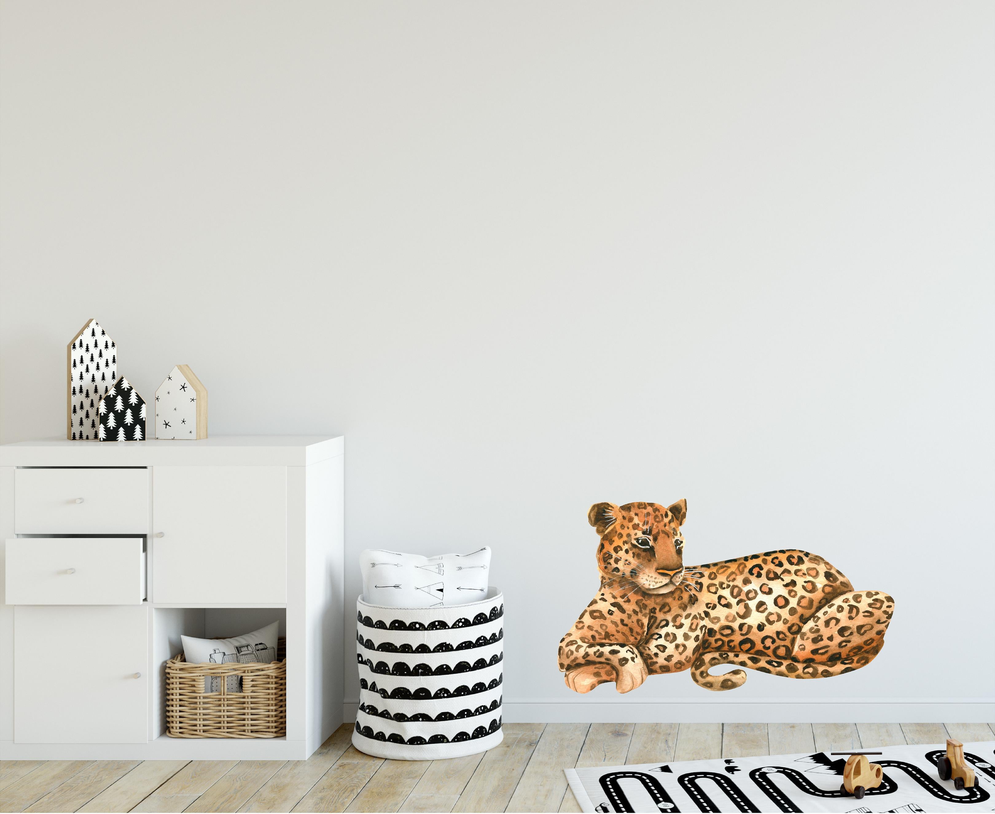 Leopard #3 Wall Decal Safari Animal Removable Fabric Wall Sticker | DecalBaby