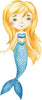 Load image into Gallery viewer, Watercolor Mermaid #5 Wall Decal Fabric Wall Sticker | DecalBaby