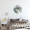 Load image into Gallery viewer, Moon #3 Wall Decal Removable Watercolor Solar System Planets Space Fabric Vinyl Wall Sticker Boys Nursery | DecalBaby